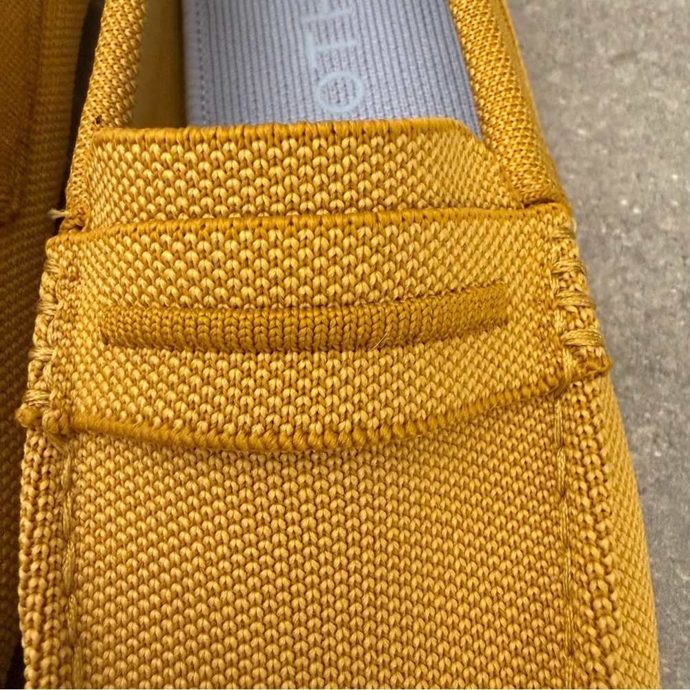 Rothy's The Driver Loafer Mustard Yellow Gold Size 7.5 NWOB - Picture 8 of 11
